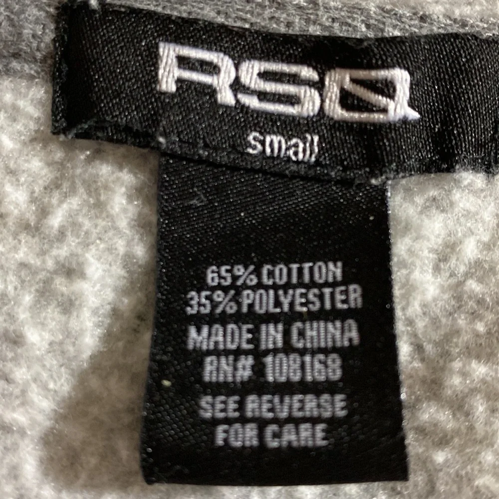 RSQ BOY’S GRAY ZIP UP FLEECE HOODIE Size S EUC